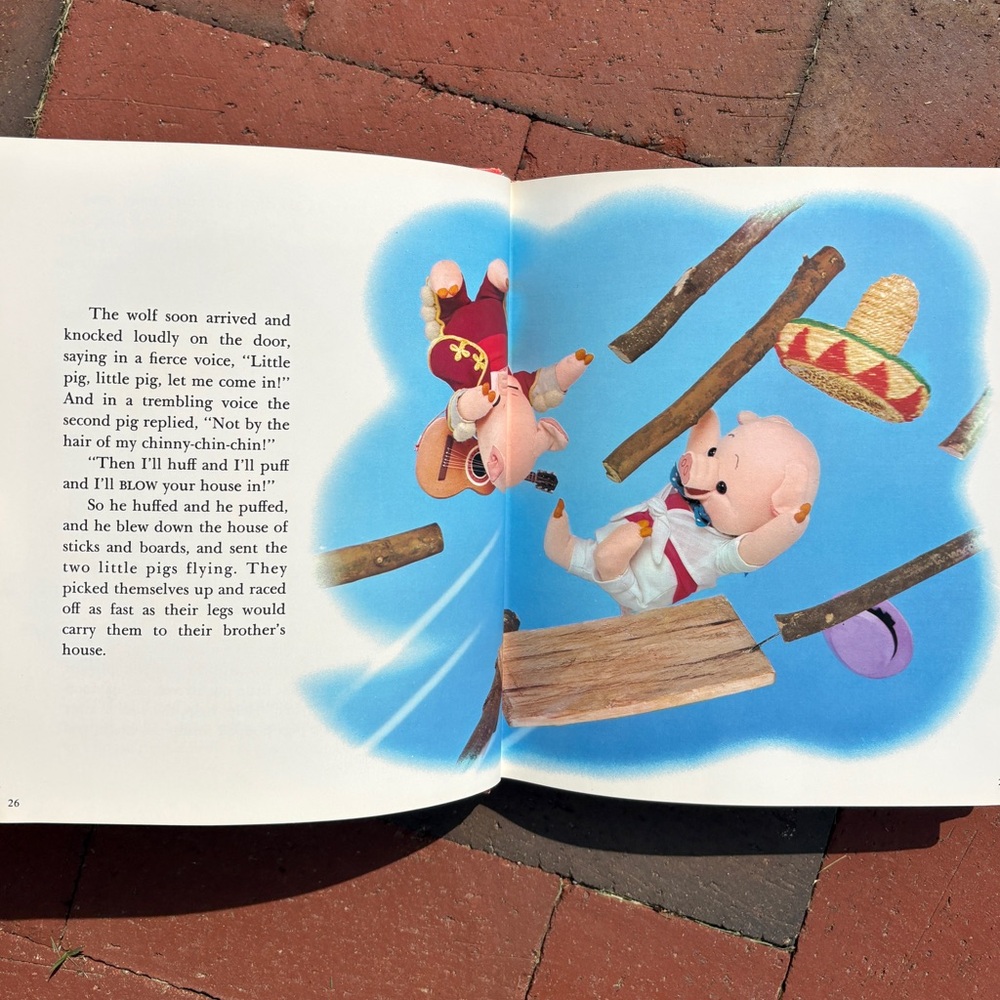 1974 The Grosset Treasury of Fairy Tales 3D Illustrations Little Red Riding Hood - Picture 6 of 12